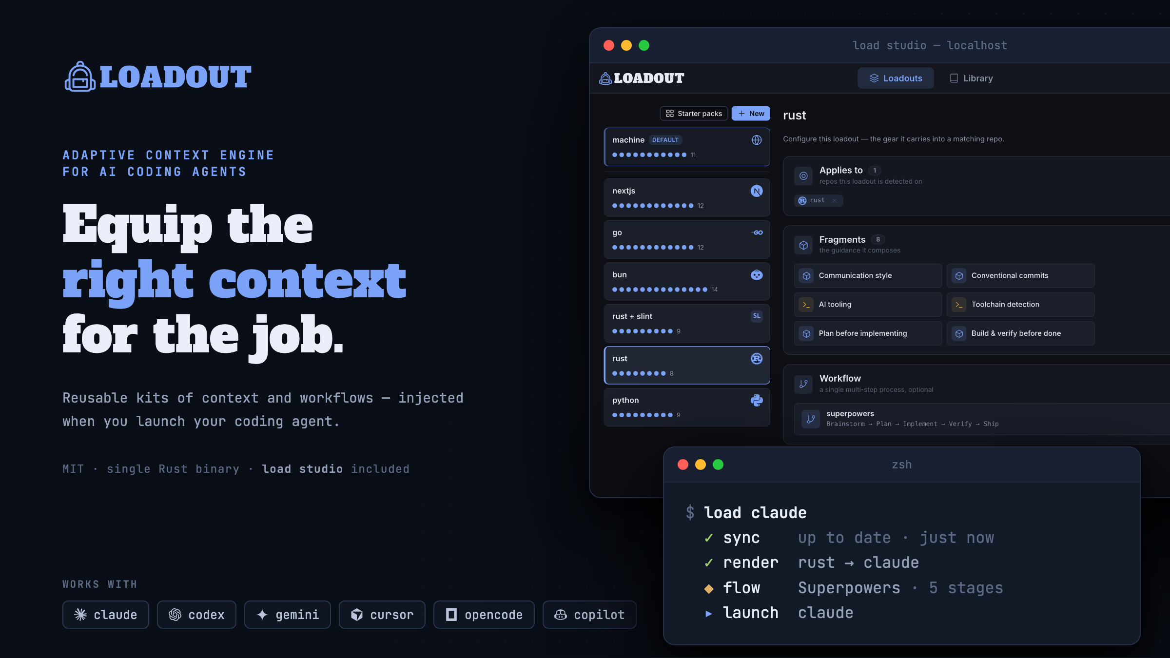 Screenshot of Loadout